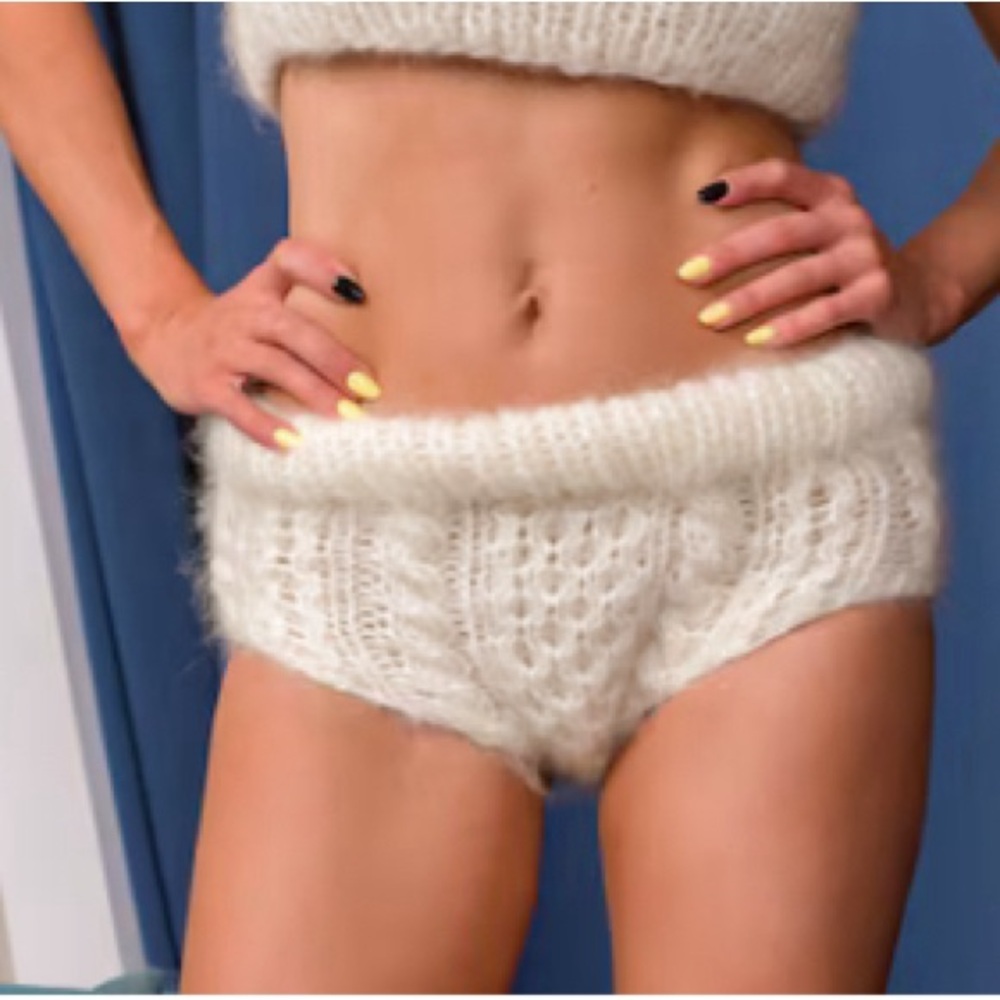 Mohair Wool handmade panties NWOT